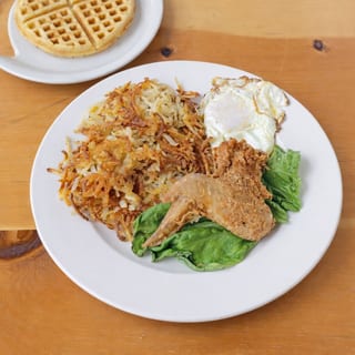 1 Golden brown Waffle