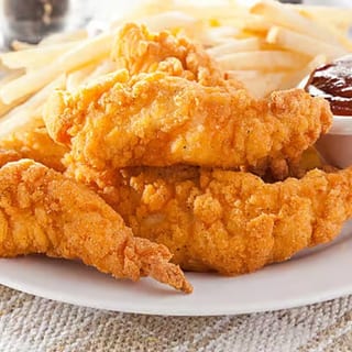 3 jumbo chicken tenders and fries Drink 