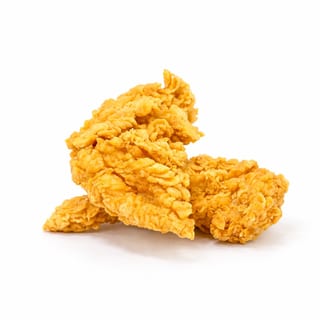 Crispy breaded chicken strips, golden-brown and ready for dipping