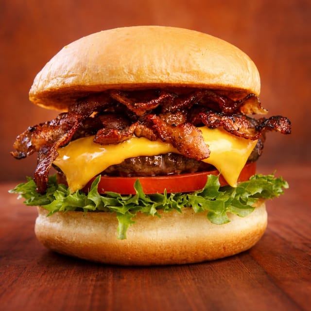 Referee Bacon Cheeseburger Lunch.