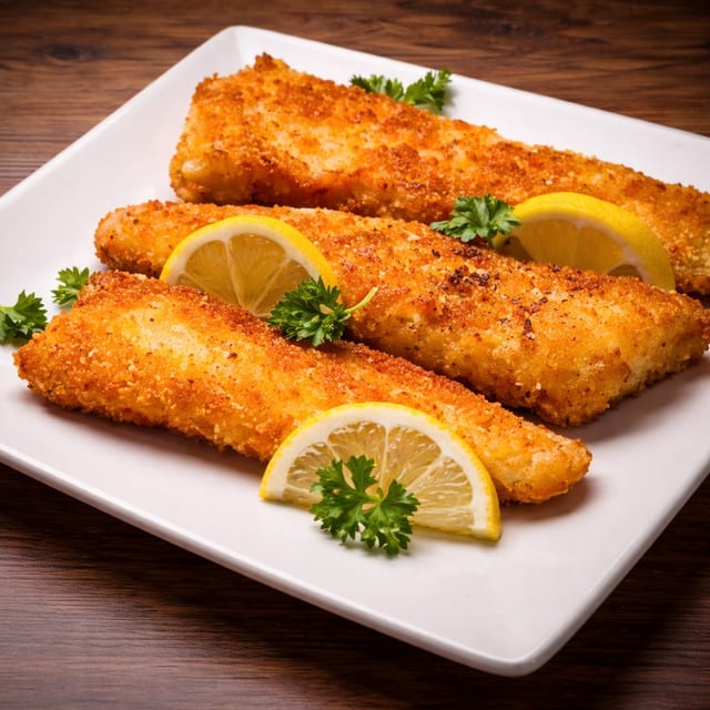 1/2 Lb Basa Strips with Grilled Bread.