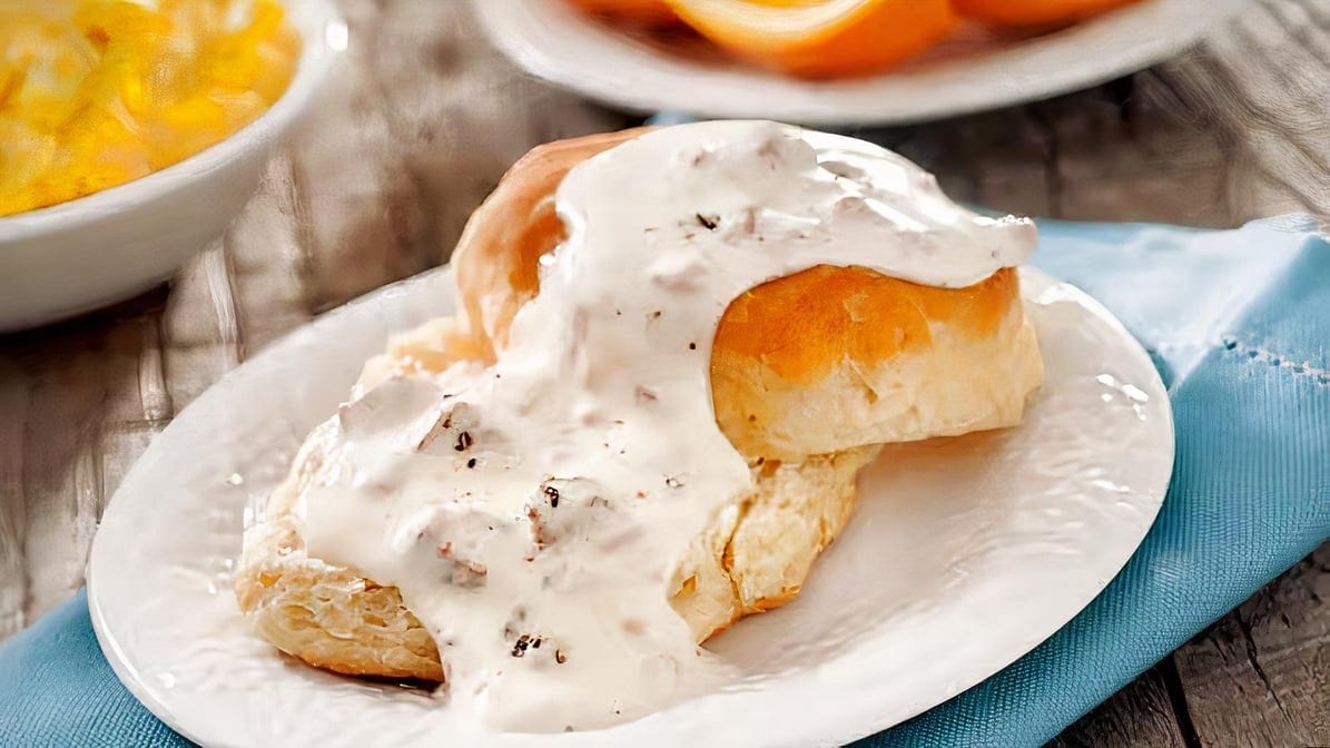 Biscuit & Gravy Breakfast.