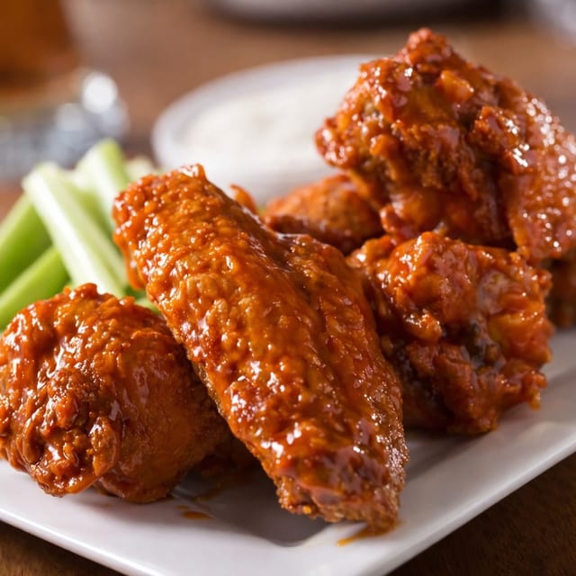 6 Party Wings & 1/2 Lb Basa Strips.