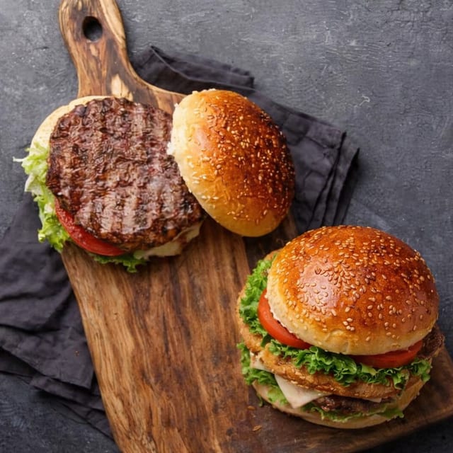 Big Game Burger Lunch..